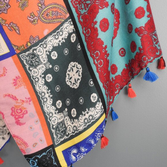 Colorful Boho Fashion Patchwork Bohemian Scarf - Picture 5 of 11